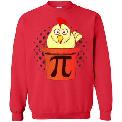 Chicken Pot Pi Funny Math T-shirt Red