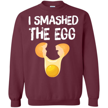 I Smashed The Egg Shirt Maroon