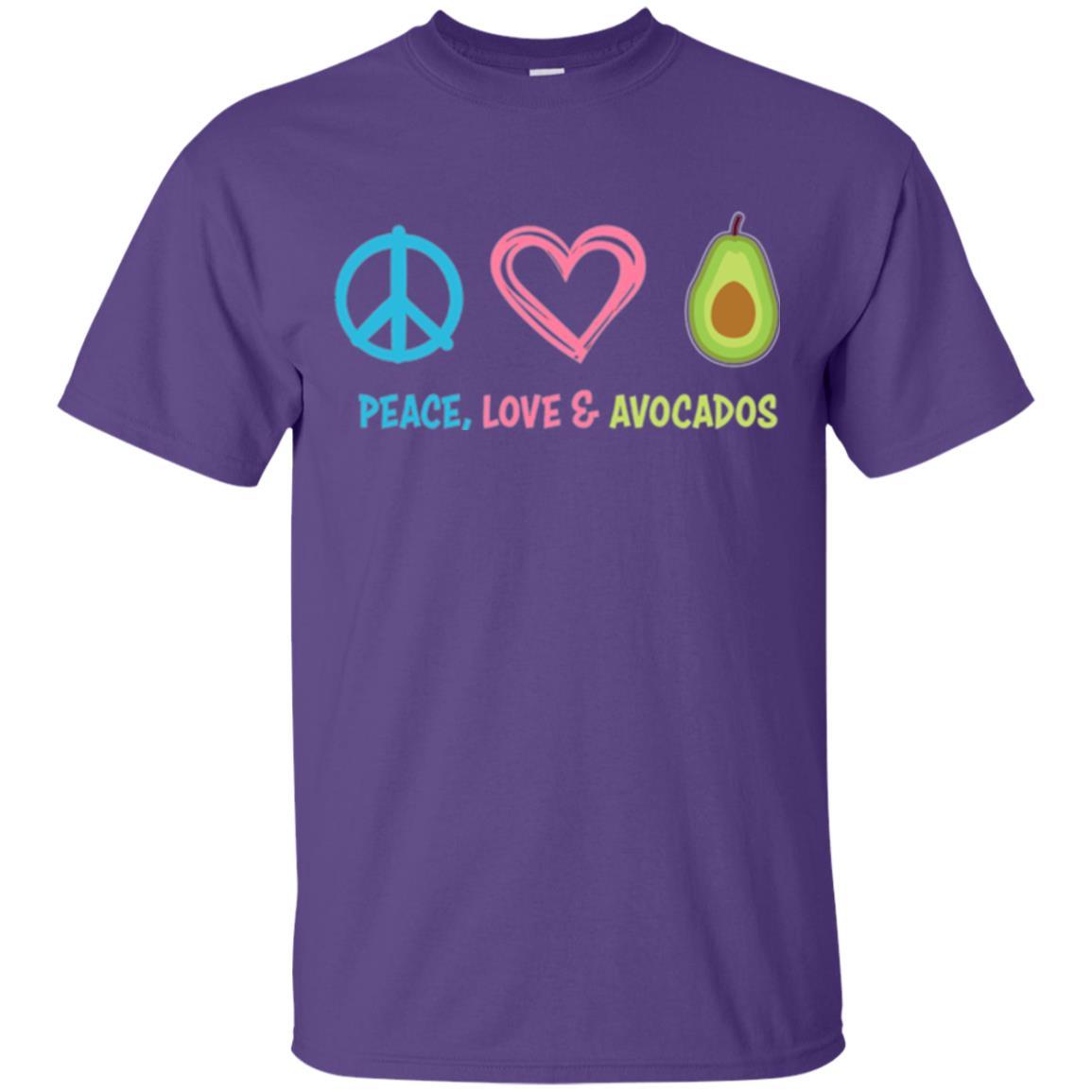 Peace Love And Avocados Purple