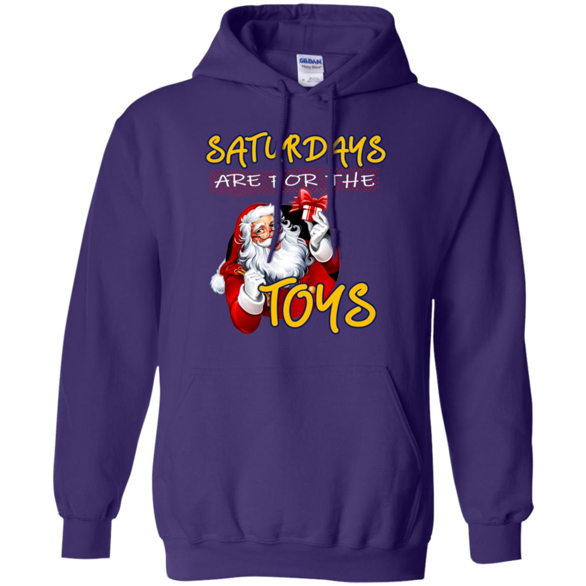Saturdays Are For The Toys Santa X-mas Gift Shirt Purple