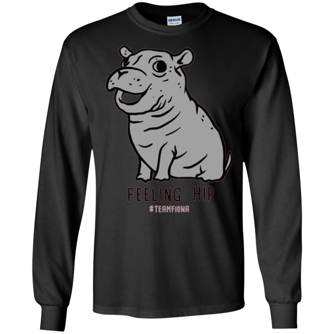 Fiona Hippo Lover T-shirt The Hippo Feeling Hip #teamfiona Black