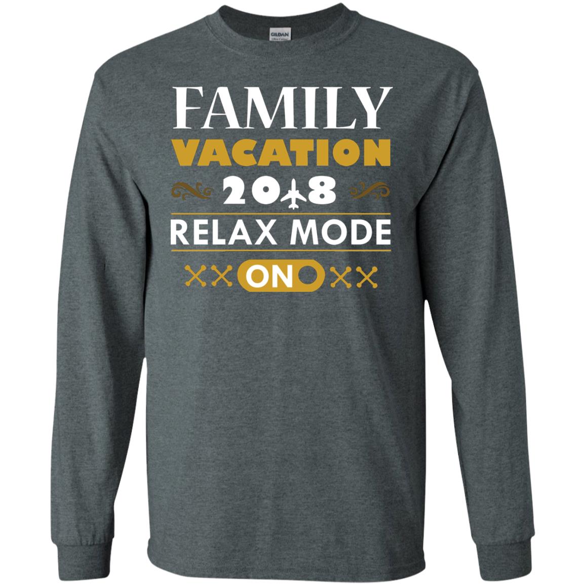 Family Vacation 2018 Relax Mode On Summer Holiday Shirt Dark Heather
