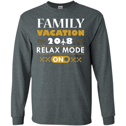 Family Vacation 2018 Relax Mode On Summer Holiday Shirt Dark Heather