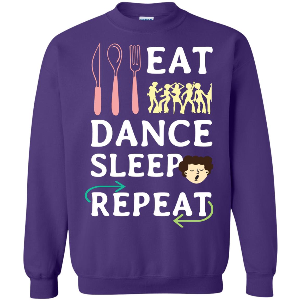 Eat Dance Sleep Repeat Dance Lover Shirt Purple