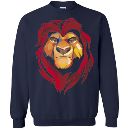 Cartoon Lover T-shirt Lion King Mufasa Geometrics Graphic Navy