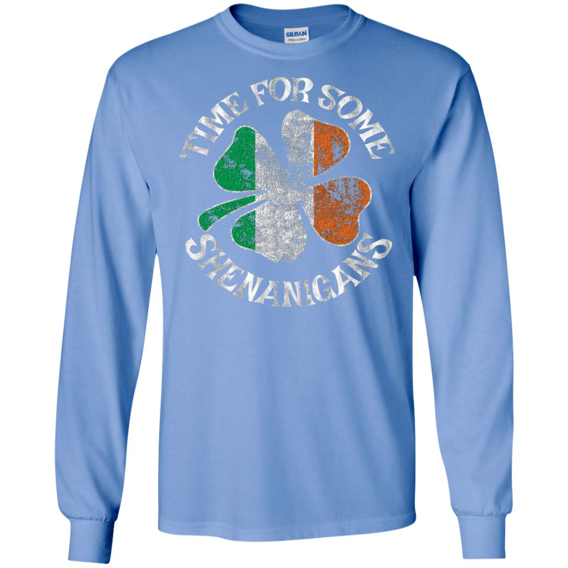 Time For Some Shenanigans St. Patrick_s Day T-shirt Carolina Blue