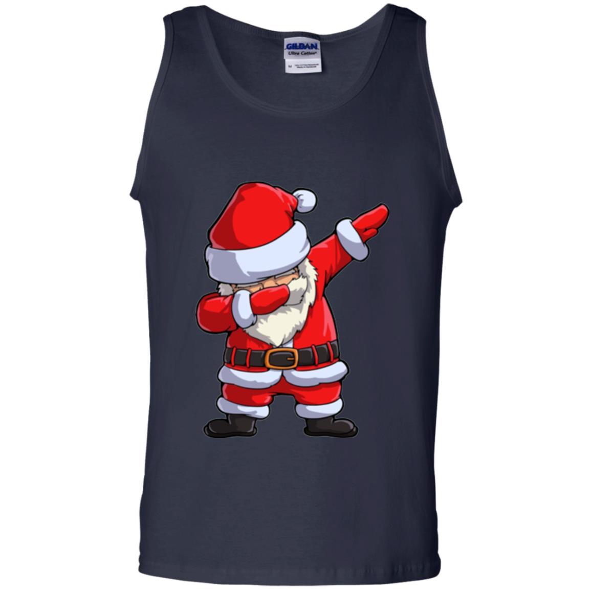 Christmas T-shirt Dabbing Santa Claus Navy