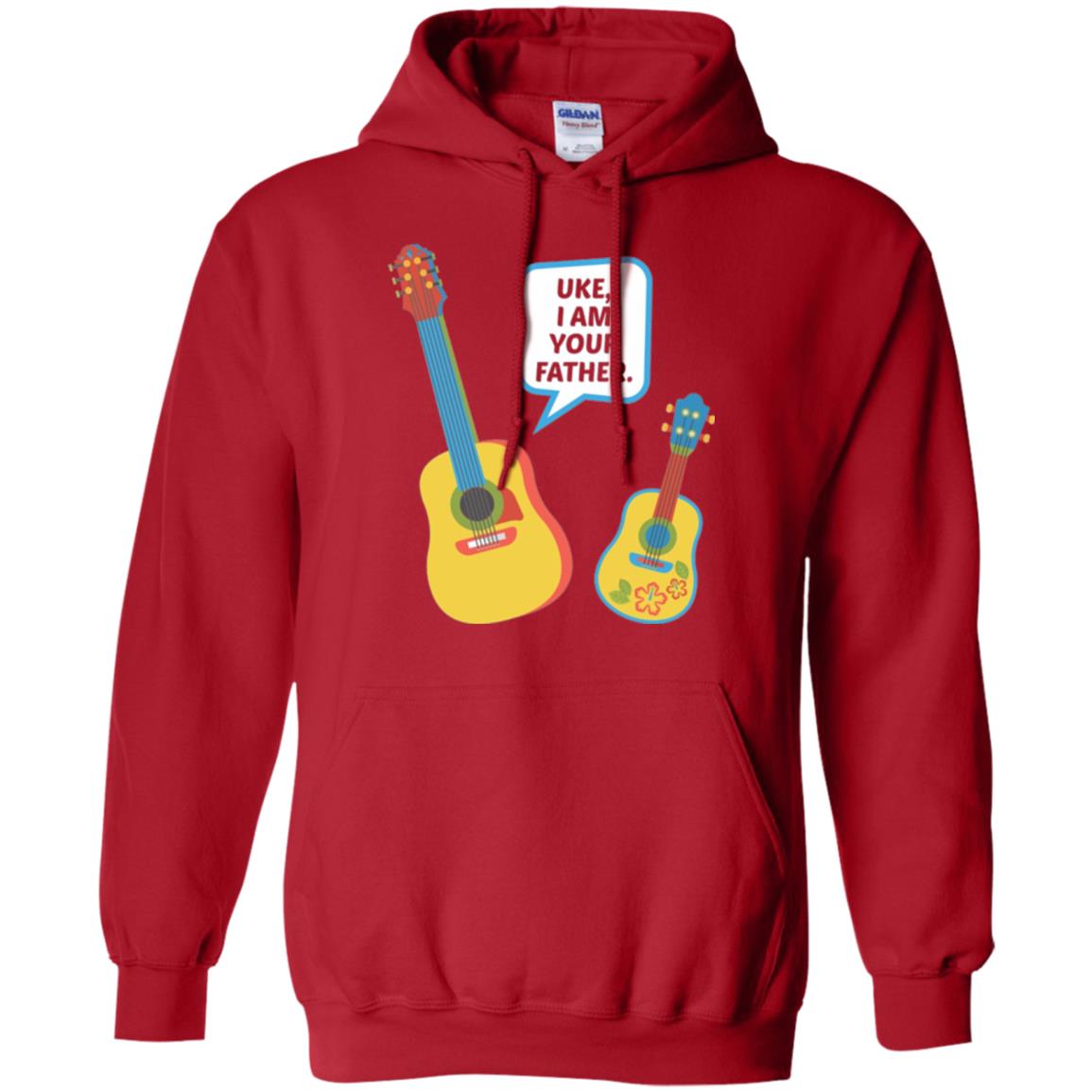 Ukulele Lovers T-shirt Uke I Am Your Father Red