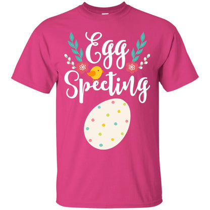 Egg Specting Announcement Pregnant Easter T-shirt Heliconia