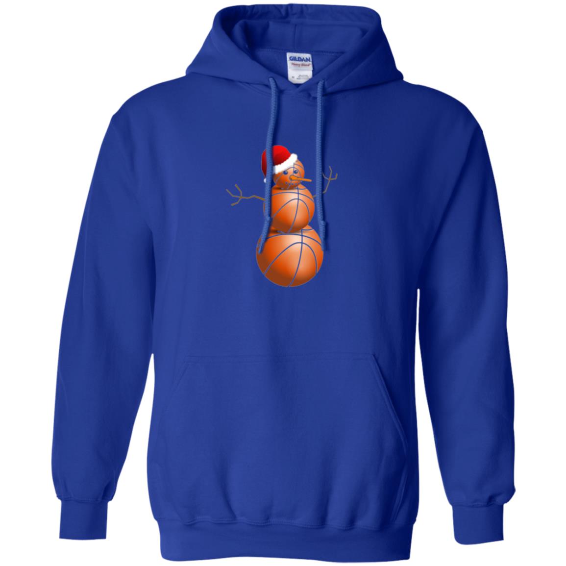 Christmas T-shirt Basketball Snowman Royal