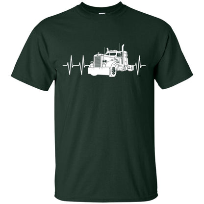 Trucking T-shirt Heartbeat Forest Green