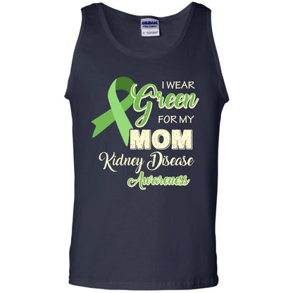 Kidney Disease Awareness T-shirt I Wear Green For My Kidney Disease Awareness Navy