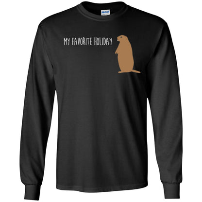 Groundhog Day T-shirt My Favorite Holiday T-shirt Black