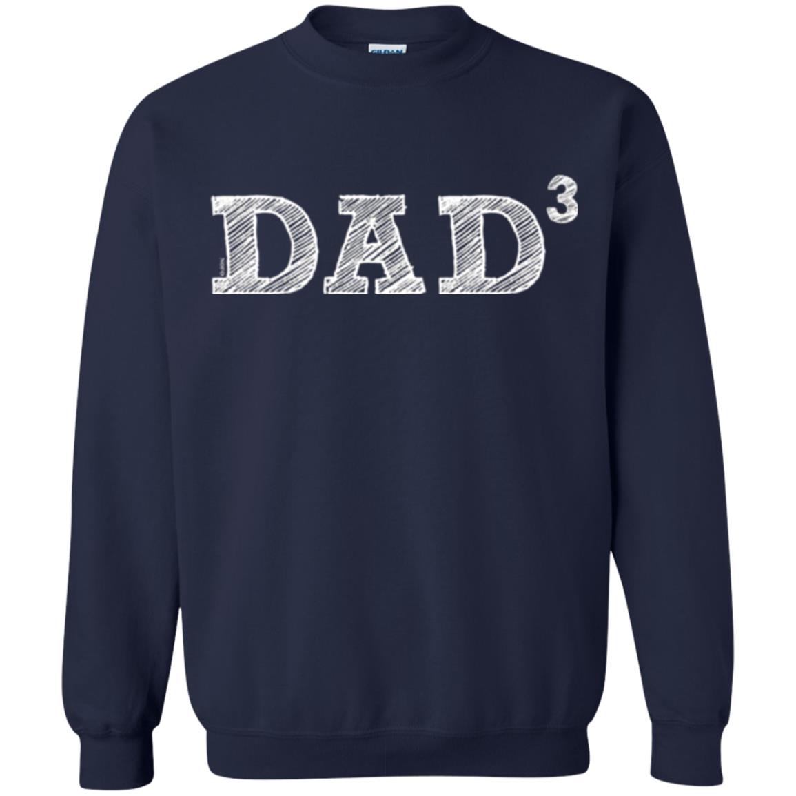 Men_s Dad3, Three Kids Father_s Day, Father Of Three T-shirt Navy