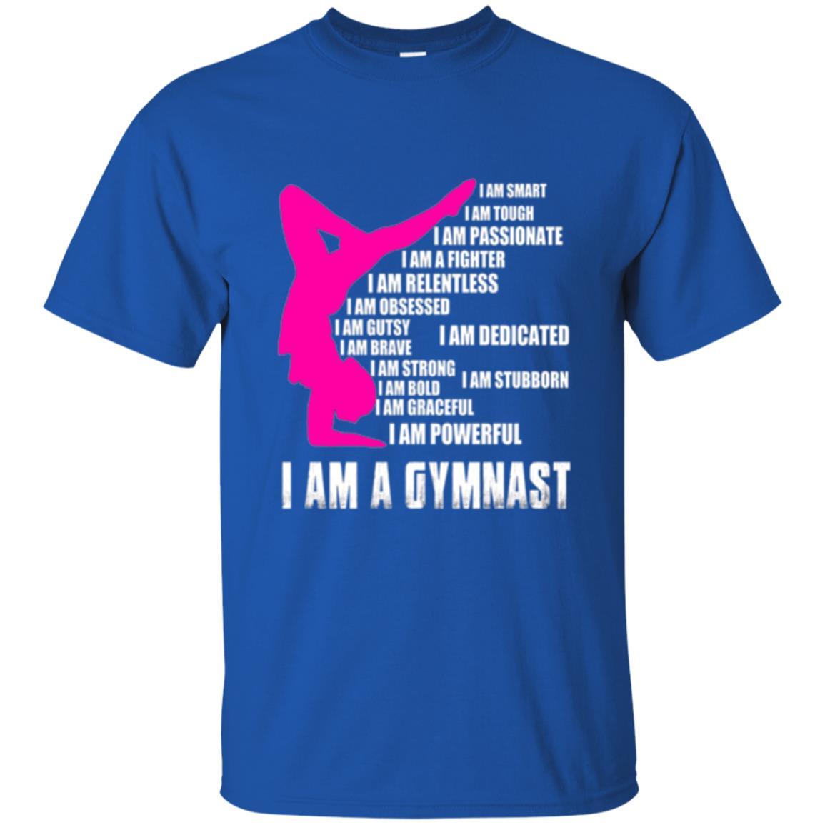 Gymnast T-shirt I Am A Gymnast Royal