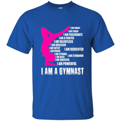 Gymnast T-shirt I Am A Gymnast Royal