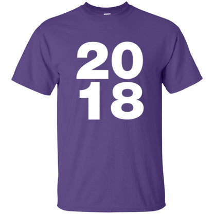 Happy New Year T-shirt 2018 New Year Party T-shirt Purple
