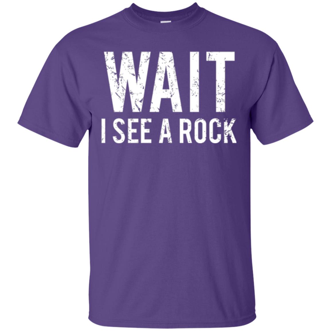 Geology T-shirt I See A Rock Purple