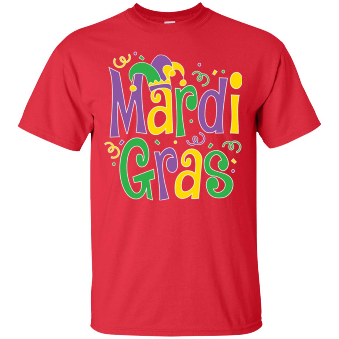 Mardi Gras T-shirt Mardi Gras Party T-shirt Red