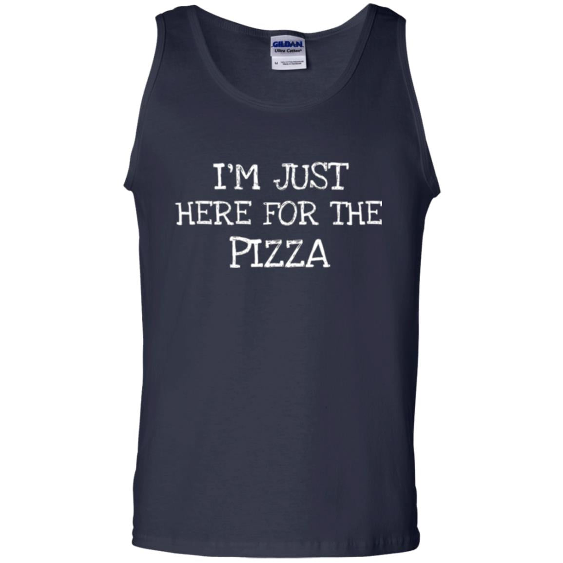 Pizza Lovers T-shirt I_m Just Here For The Pizza Navy