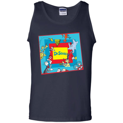 Dr. Seuss Character National Wear Red Day T-shirt Navy