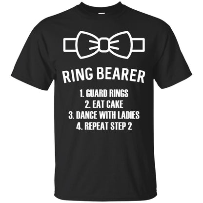 Kids Ring Bearer T-shirt Boys Wedding Shirt Black