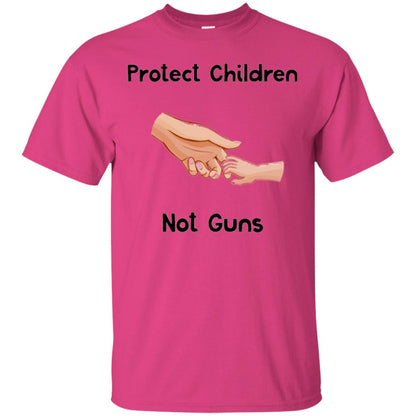 Protect Children Not Guns Anti Gun Protest T-shirt Heliconia