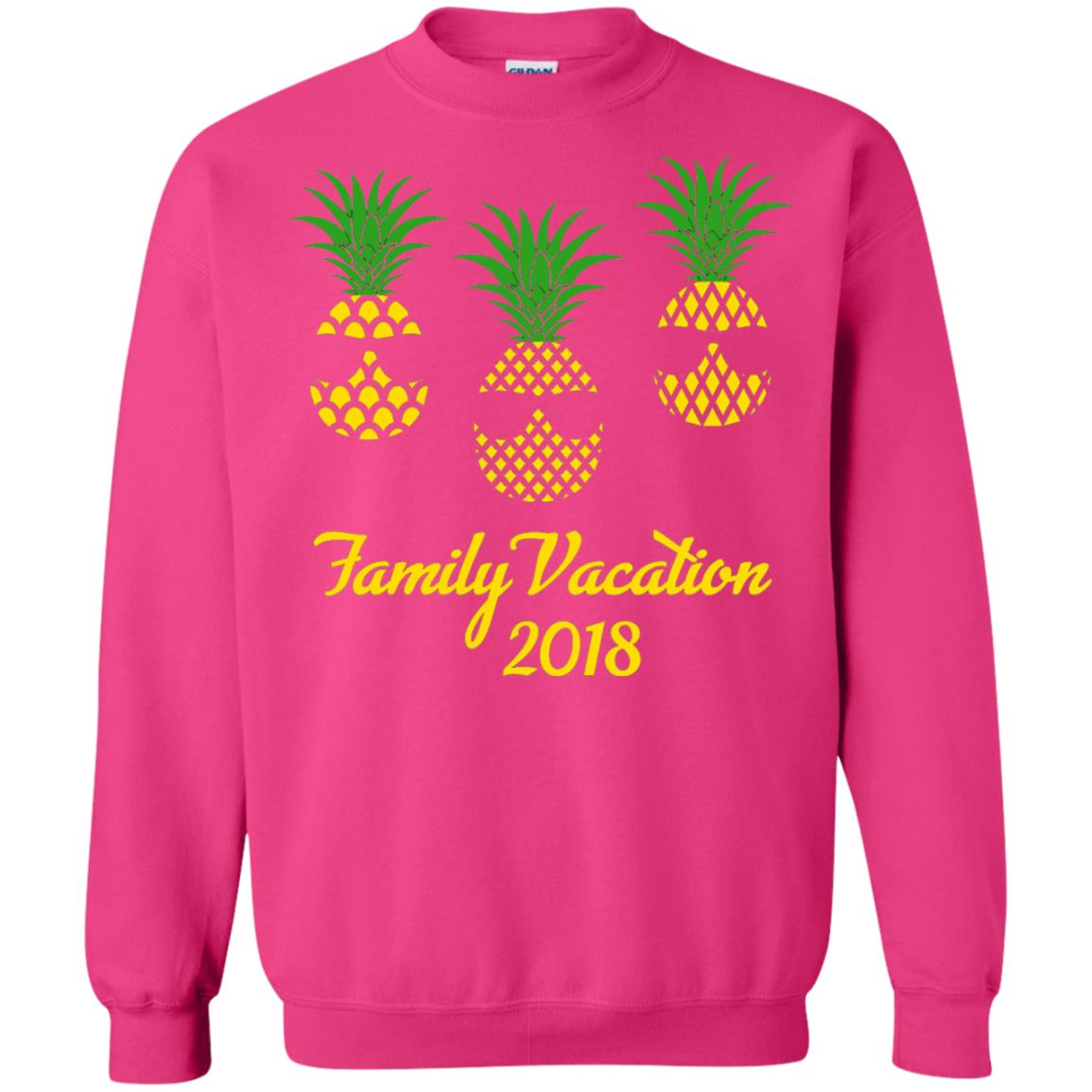 Family Vacation 2018 Shirt Hawaii Pineapple Sunglasses Heliconia