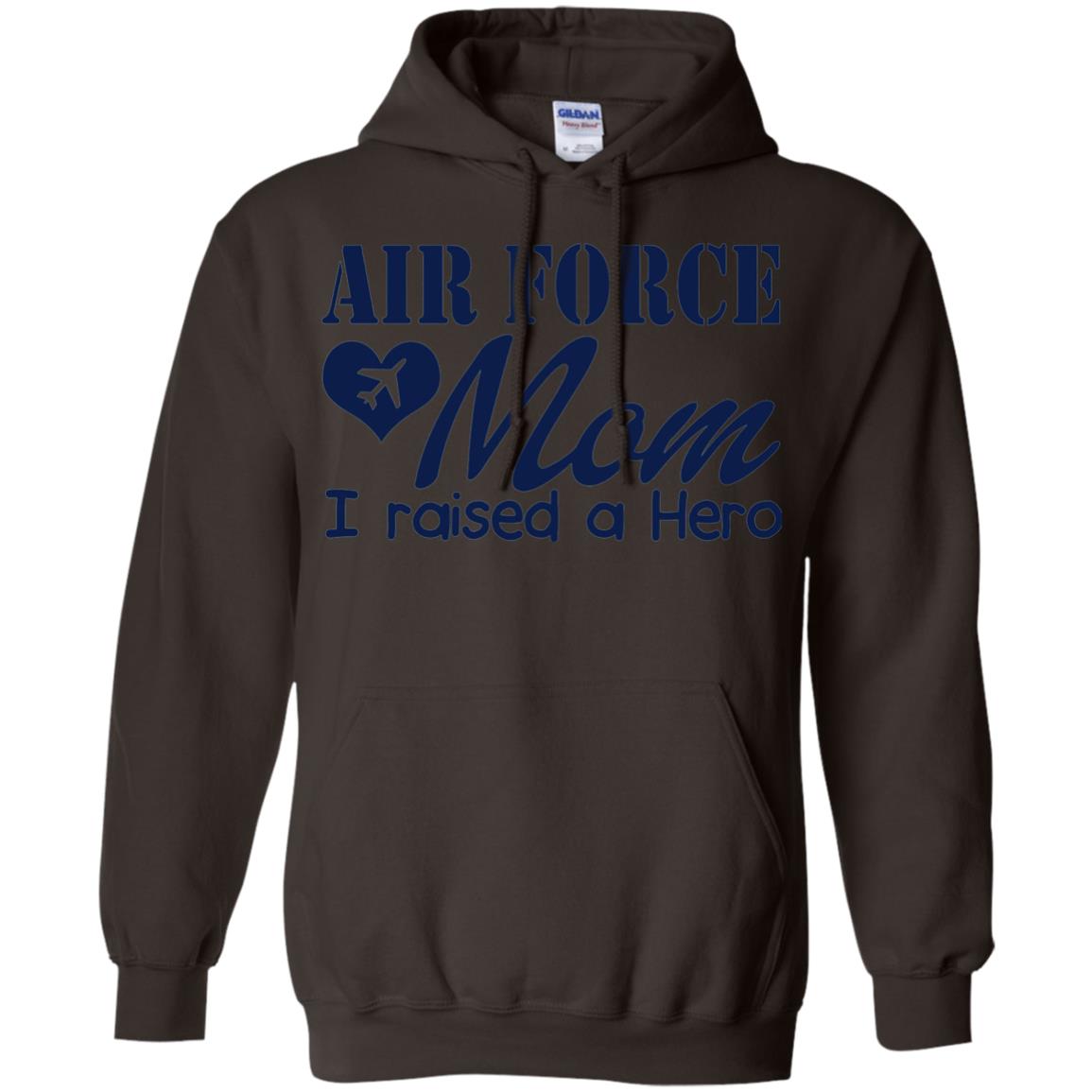 Air Force Mom T-shirt I Raise A Hero Dark Chocolate