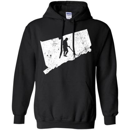 Connecticut Metal Detector Shirt Geocaching Swag Black