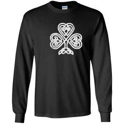 Irish Shamrock Knot Symbol St. Patrick_s Day T-shirt Black
