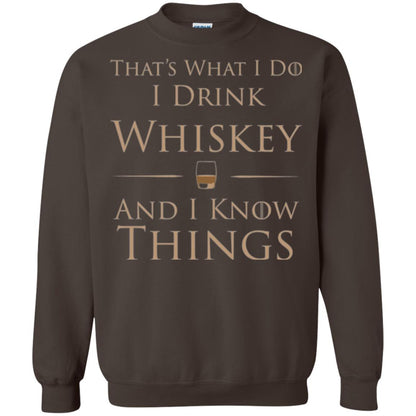 Wine Lovers T-shirt That_s What I Do I Drink Whiskey And I Know Things Dark Chocolate