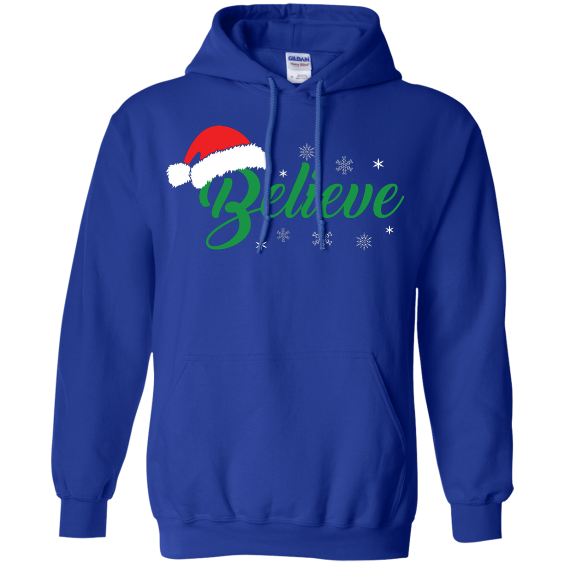 Christmas T-Shirt Believe In Santa Royal