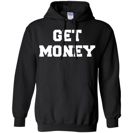Motivational Quote T-shirt Get Money Black
