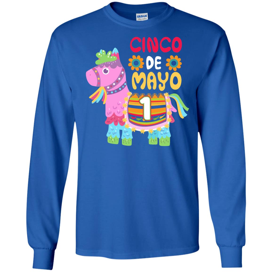 Cinco De Mayo Pinata Jockeys Horse Race 1st Birthday T-shirt Royal