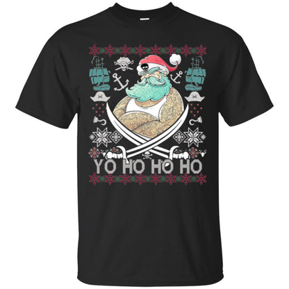 Christmas T-shirt Santa Pirate Black