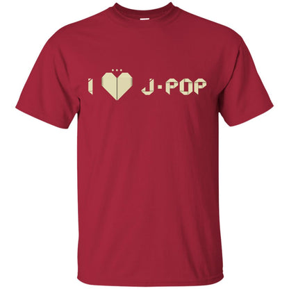 I Love J-pop T-shirt Cardinal