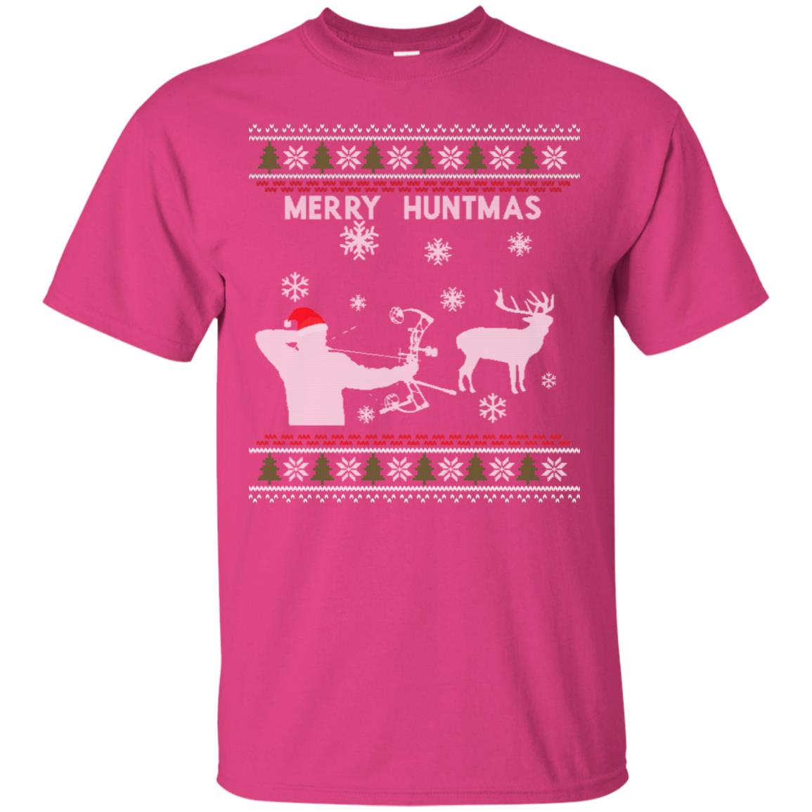 Hunting Christmas X-mas Gift Shirt For Mens Heliconia