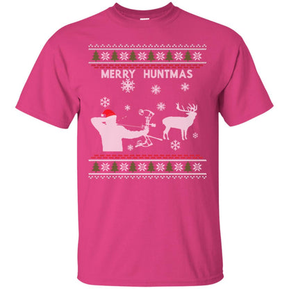 Hunting Christmas X-mas Gift Shirt For Mens Heliconia
