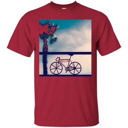 Biking In Austin T-shirt Cardinal