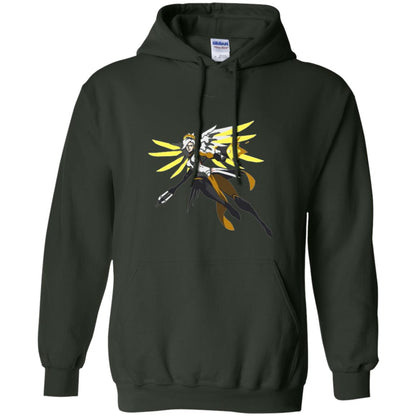 Overwatch Mercy Battle Ready Spray T-shirt Forest Green