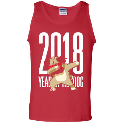 Dog Lover T-shirt 2018 Year Of The Dog Red
