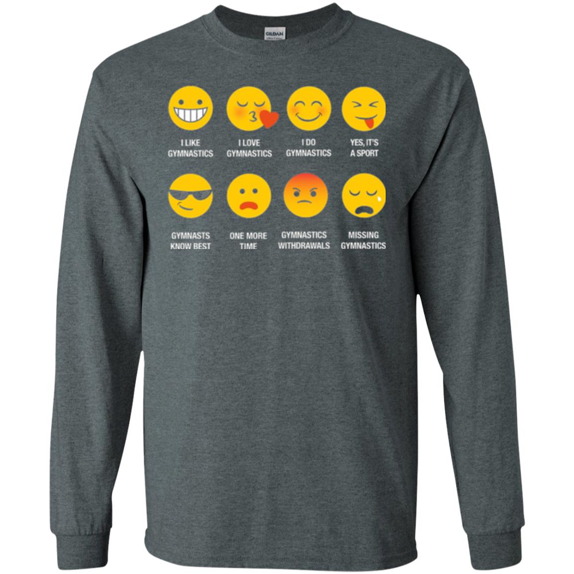 Gymnastic Lovers T-shirt Emoji Dark Heather