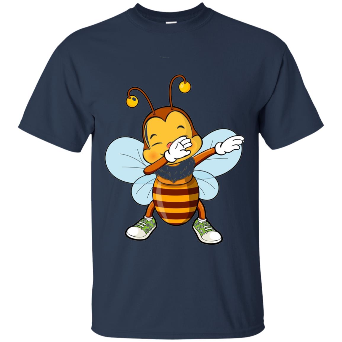 Dabbing Bee Dab Dancing Beekeeping Bee Lover T-shirt Navy
