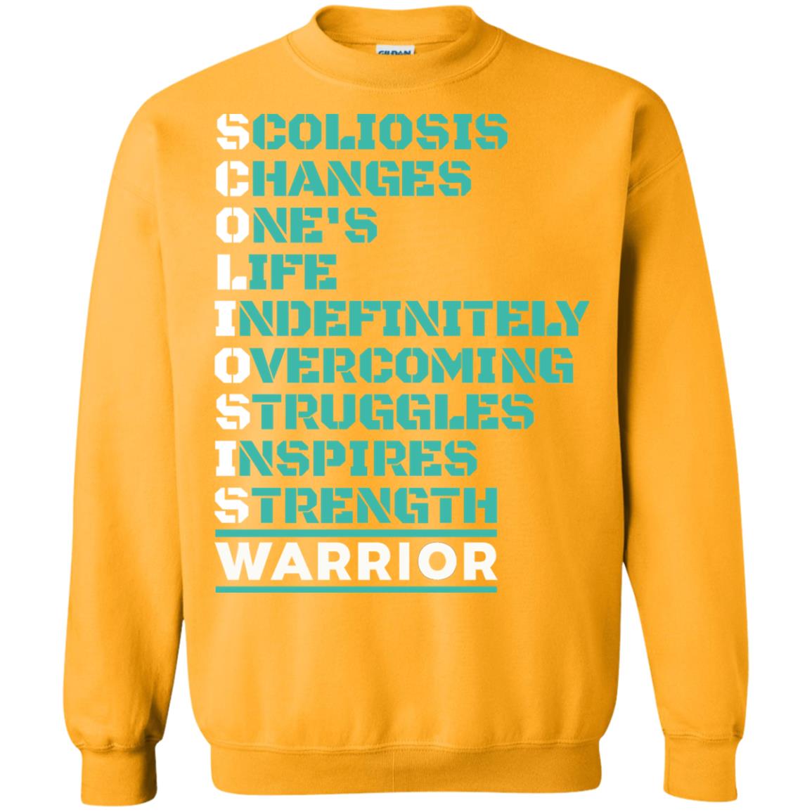 Changes One_s Life Indefinitely Overcoming Struggles Inspires Strength Coliosis Warrior Gold