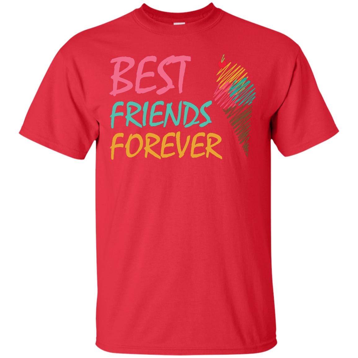 Best Friends Forever Ice Cream Lover T-shirt Red