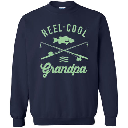 Fisherman T-shirt Retired Grandpa Reel Cool Navy