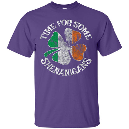 Time For Some Shenanigans St. Patrick_s Day T-shirt Purple