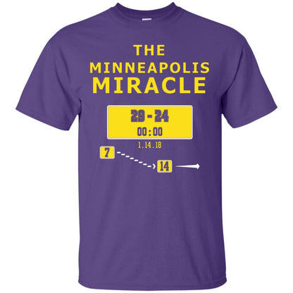 Football Lover T-shirt The Minneapolis Miracle Purple