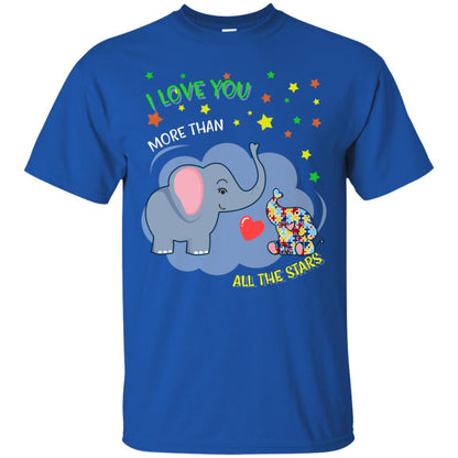 I Love You More Than All The Stars Autism Awareness Shirt Royal